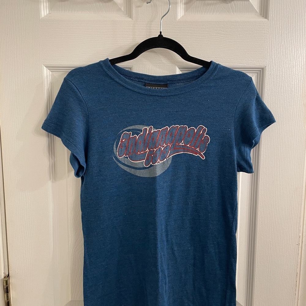 Indianapolis 500 Brickyard Authentic Women's Vintage Graphic Tee Size Large